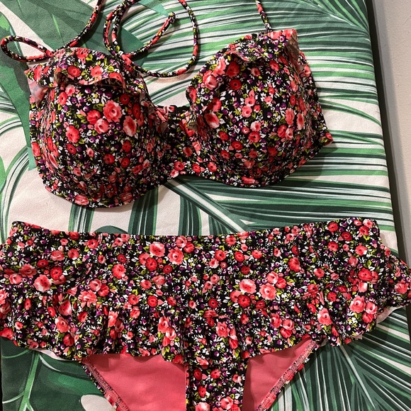 Kelly Brook Other - Floral Bikini pink